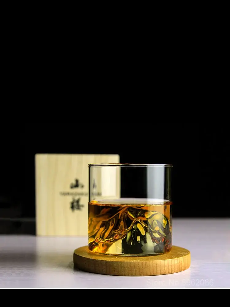 Thumbnail: Creative Iceberg Design Whiskey Glass Bottom