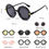 Thumbnail: 2021 Retro Round Sunglasses Women Vintage Shades Sun Glasses Female