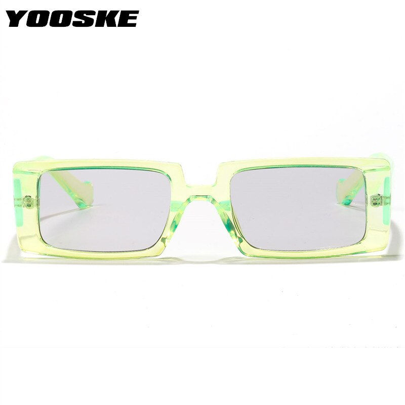 Thumbnail: YOOSKE Trendy Black Sunglasses Women Brand Designer Rectangle Thick Frame