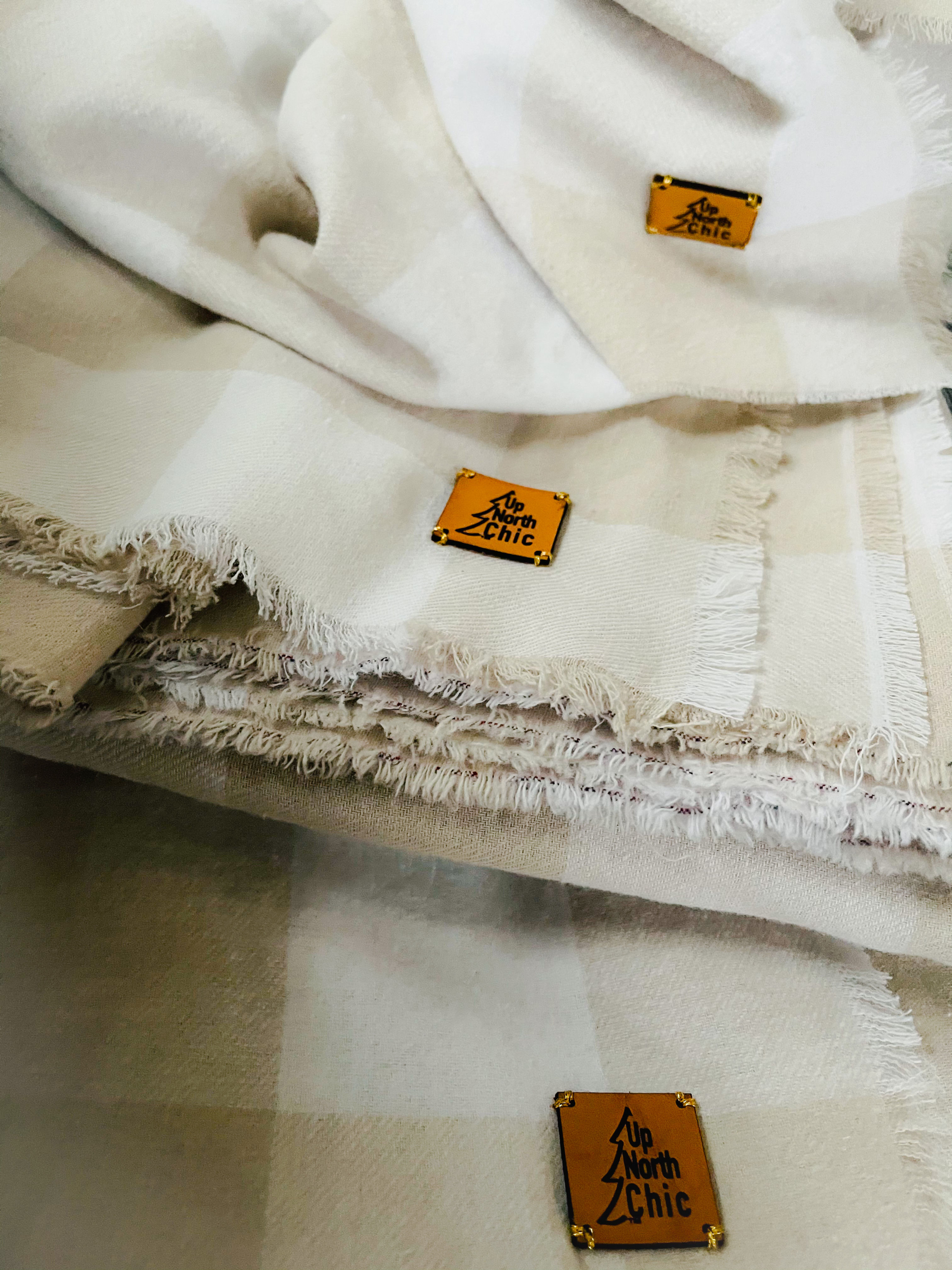 "UpNorth Chic" Baby Swaddling Blankets, 100% Super Soft Cotton Flannel