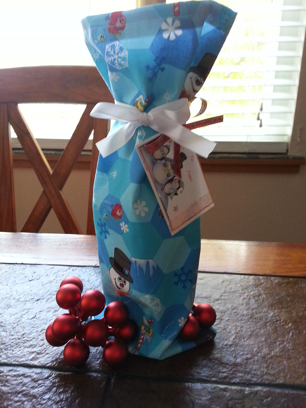 Thumbnail: Hand Made Assorted Wine Bottle Gift Bags for 750ML