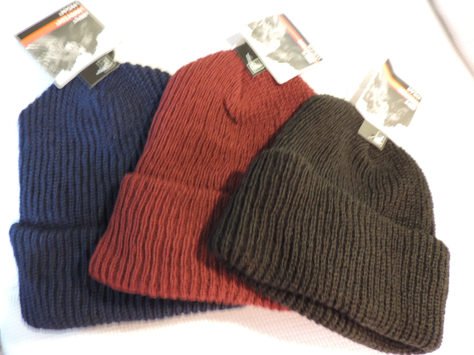 Assorted Navy/Red/Black Acrylic Hats
