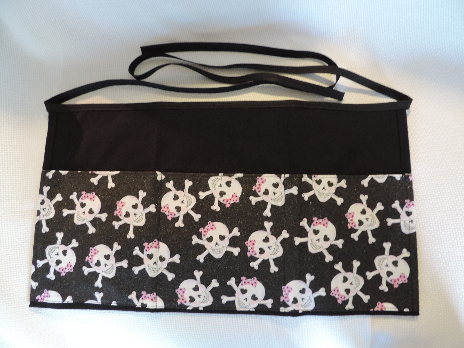 Pink Bow Skull Apron