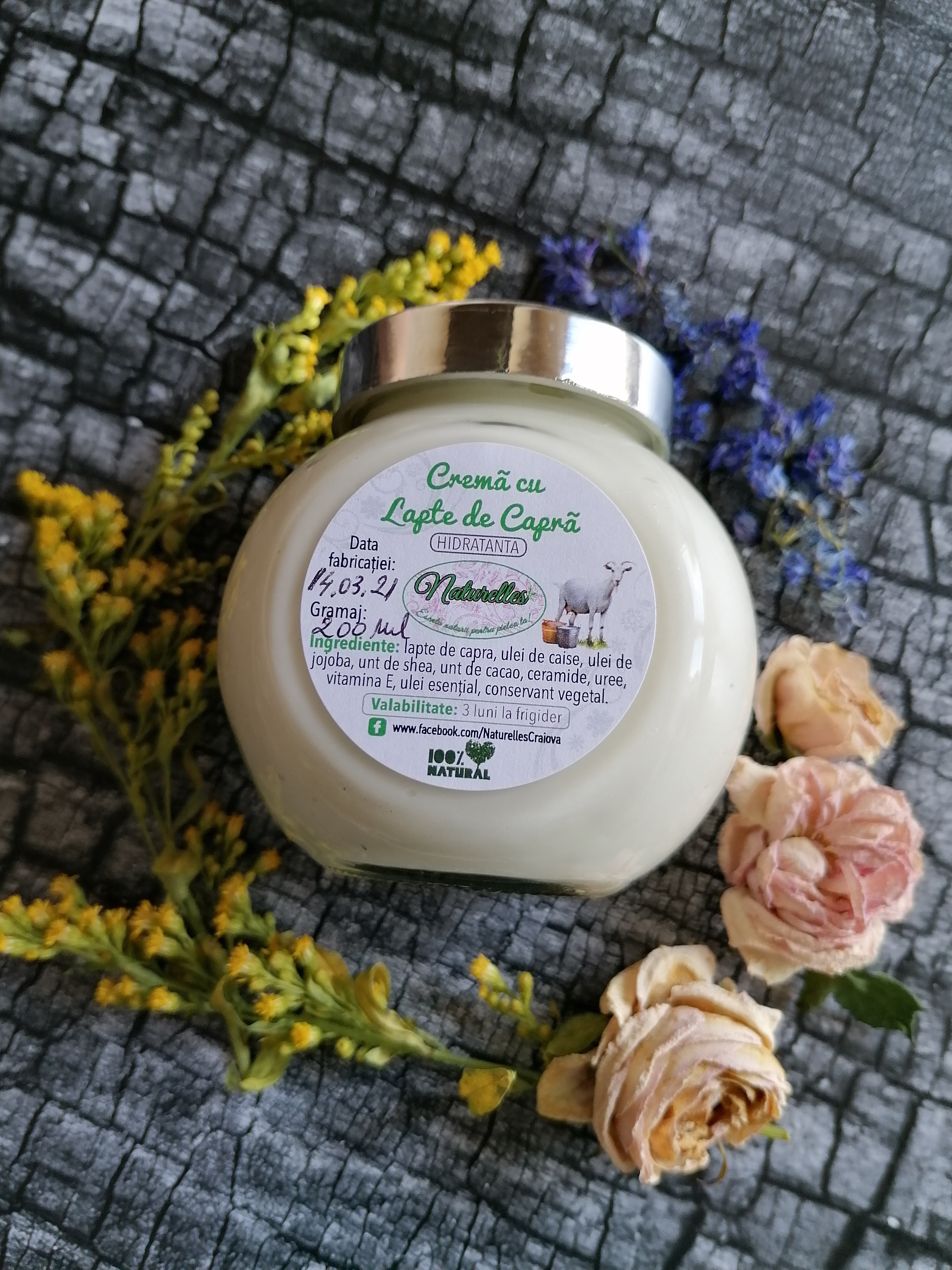 Crema cu Lapte de capra (corp si maini)