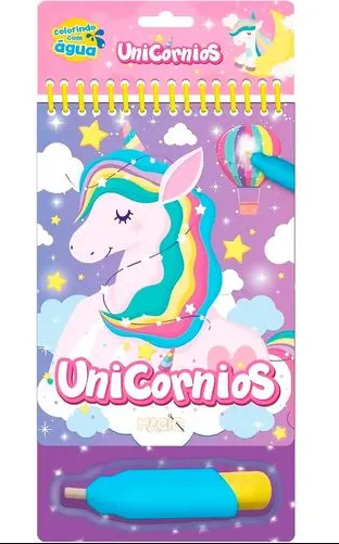 Livro Aquabook UNICÓRNIOS