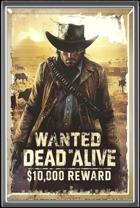 2026 Ghana Wanted Dead or Alive 5g .999 Silver Foil