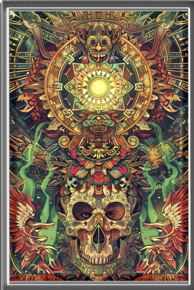 2026 Ghana Skull of the Fifth Sun 5g .999 Silver Foil