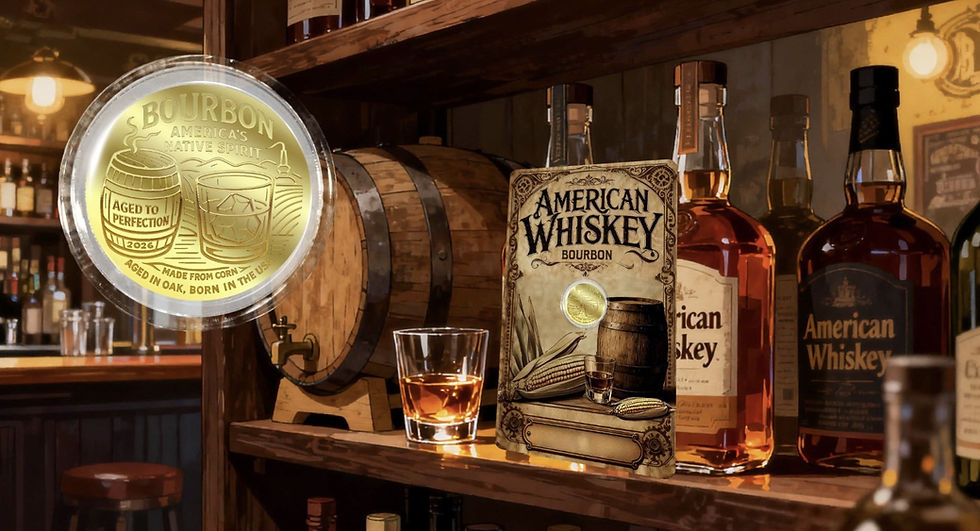 Thumbnail: 2026 Niue Bourbon 1/1000 oz .9999 Gold Coin in Card