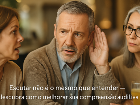 Escuto mas não entendo - Por que tenho dificuldade de entender vozes em ambientes com barulho?