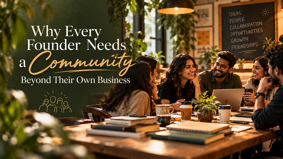 Why Every Founder Needs a Community Beyond Their Own Business