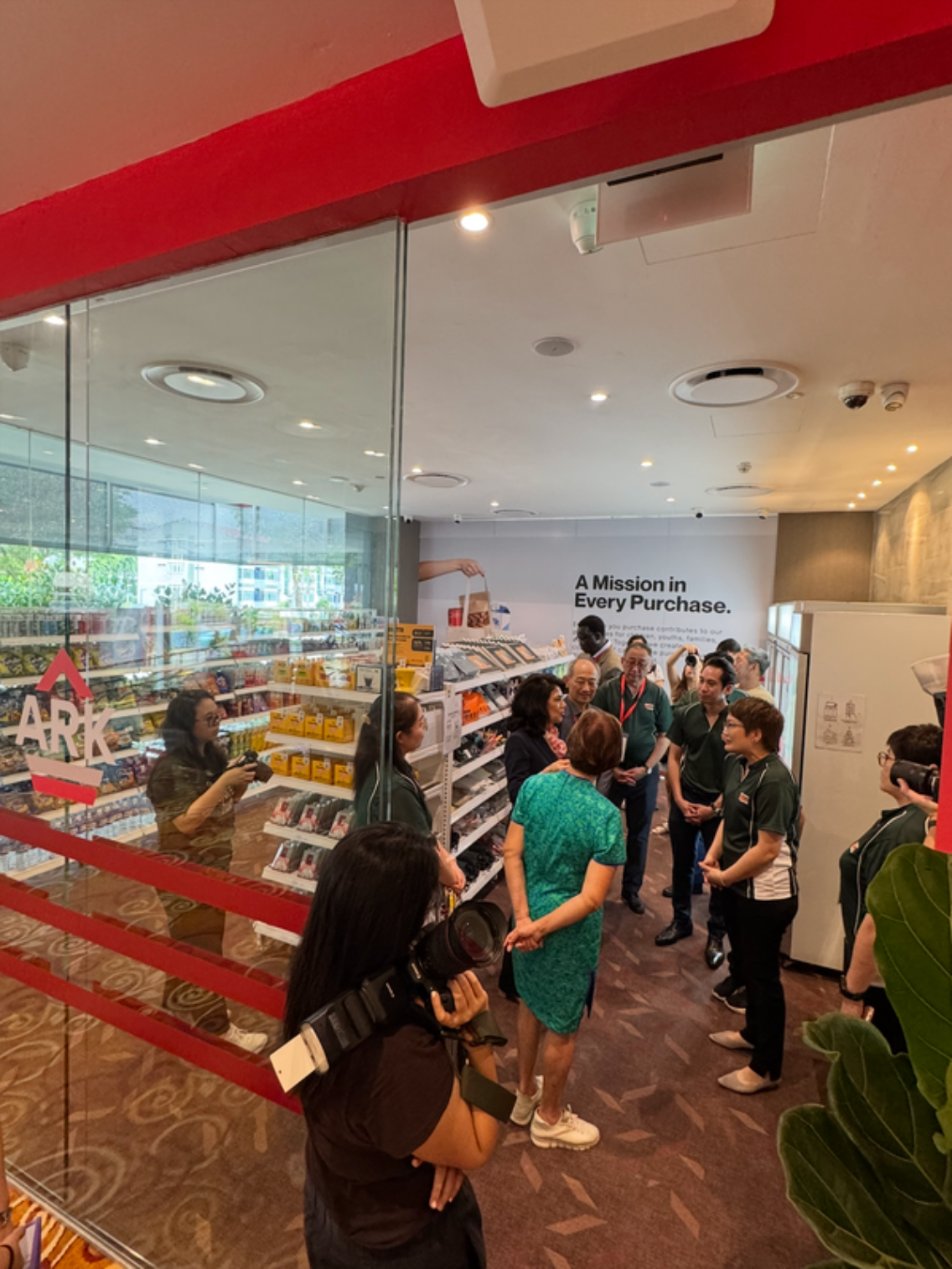 Shoppers inside the Metro Y Ark RFID unmanned store at Metropolitan YMCA, Singapore