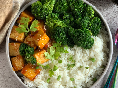 Maple Sriracha Tofu