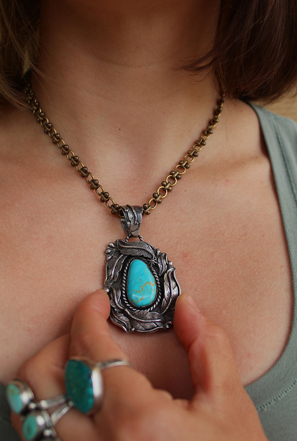 Thumbnail: Starry leaves Pendant 