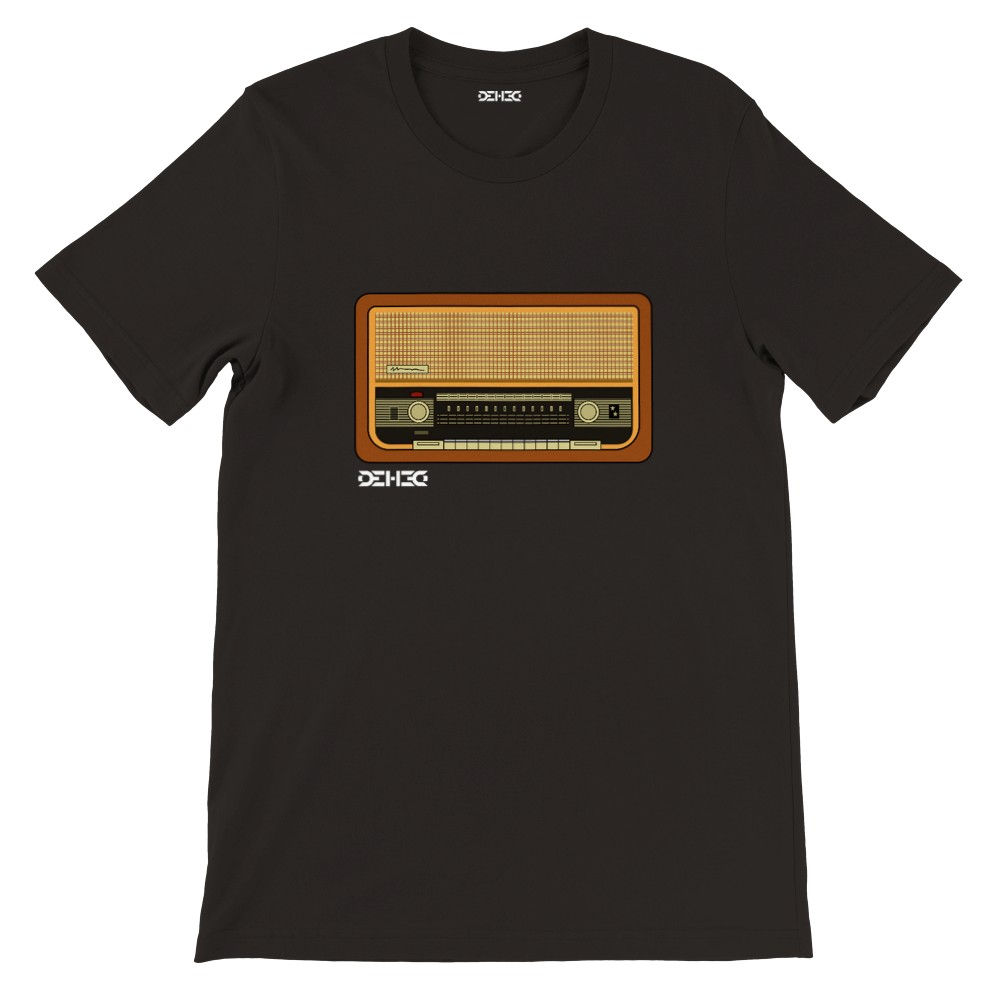Camiseta Premium DEHCO Unissex Preta (Brown Radio)