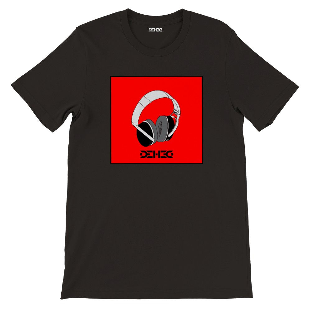 Camiseta Premium DEHCO Unissex Preta (Red Phone)