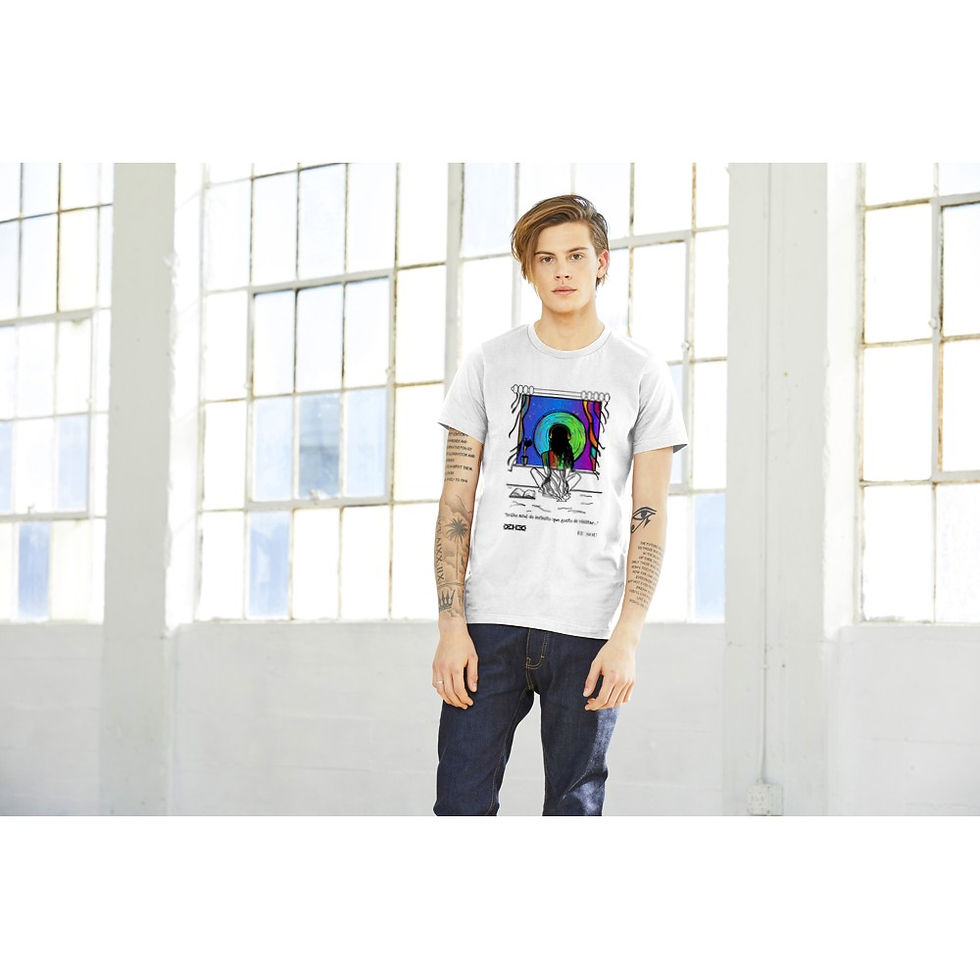 Miniatura: Camiseta Premium DEHCO Unissex Branca (Blue Dream)