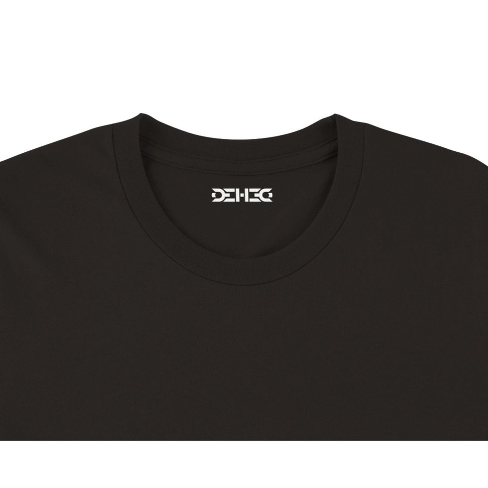 Miniatura: Camiseta Premium DEHCO Unissex Preta (Color Sound Waves)