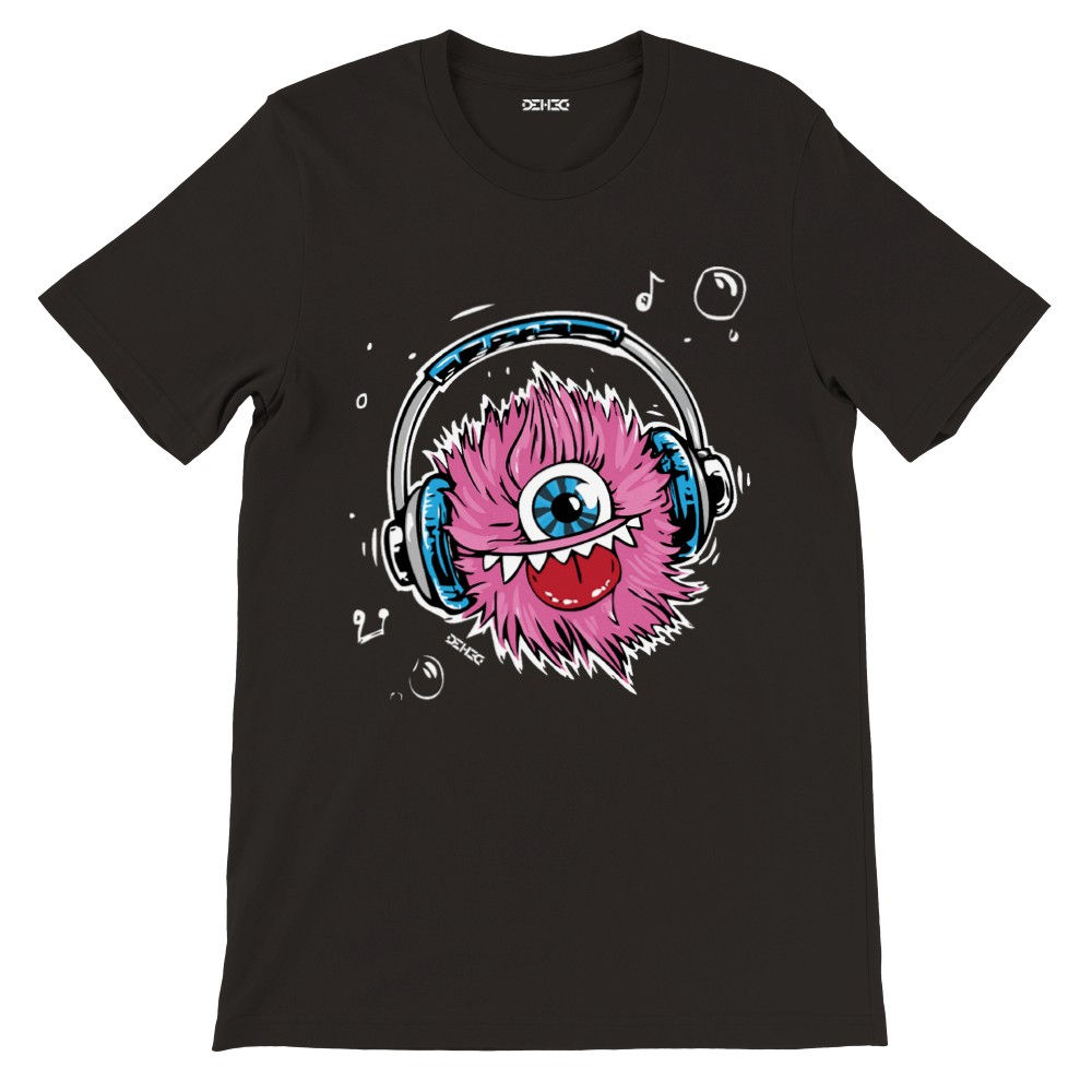 Camiseta Premium DEHCO Unissex Preta (Monster Rap)
