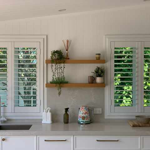 Kitchen PVC window shutters