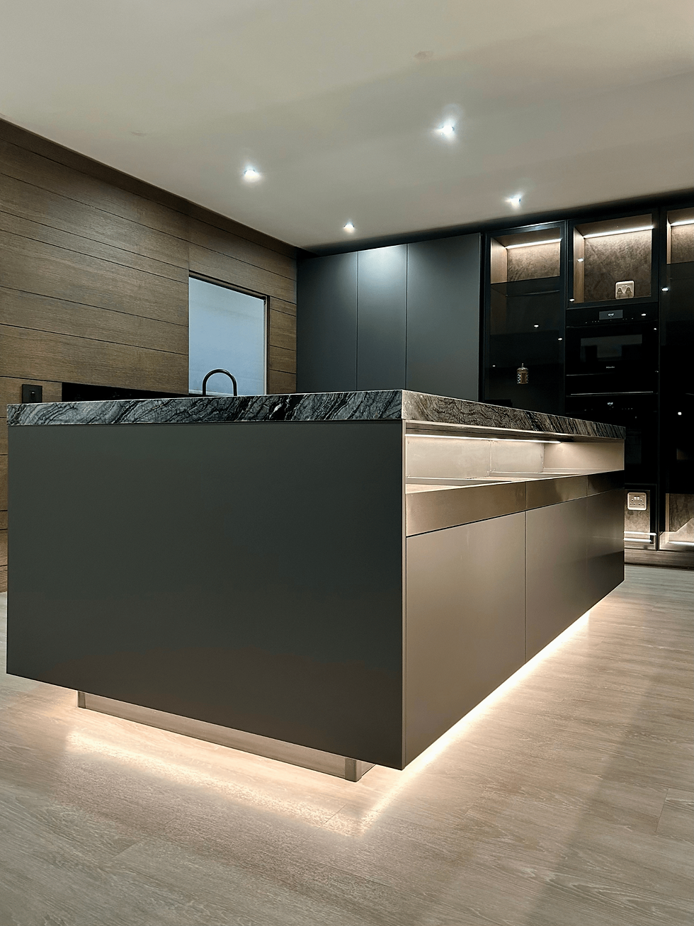 Bold and Sophisticated European Kitchen