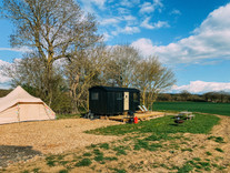 Huxley and the bell tent