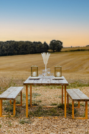 Dinner outside Maggie