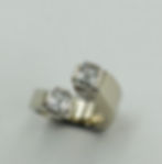 Asscher cut double diamond 1 3_4ct. total ring in 14k white gold $12,750.00