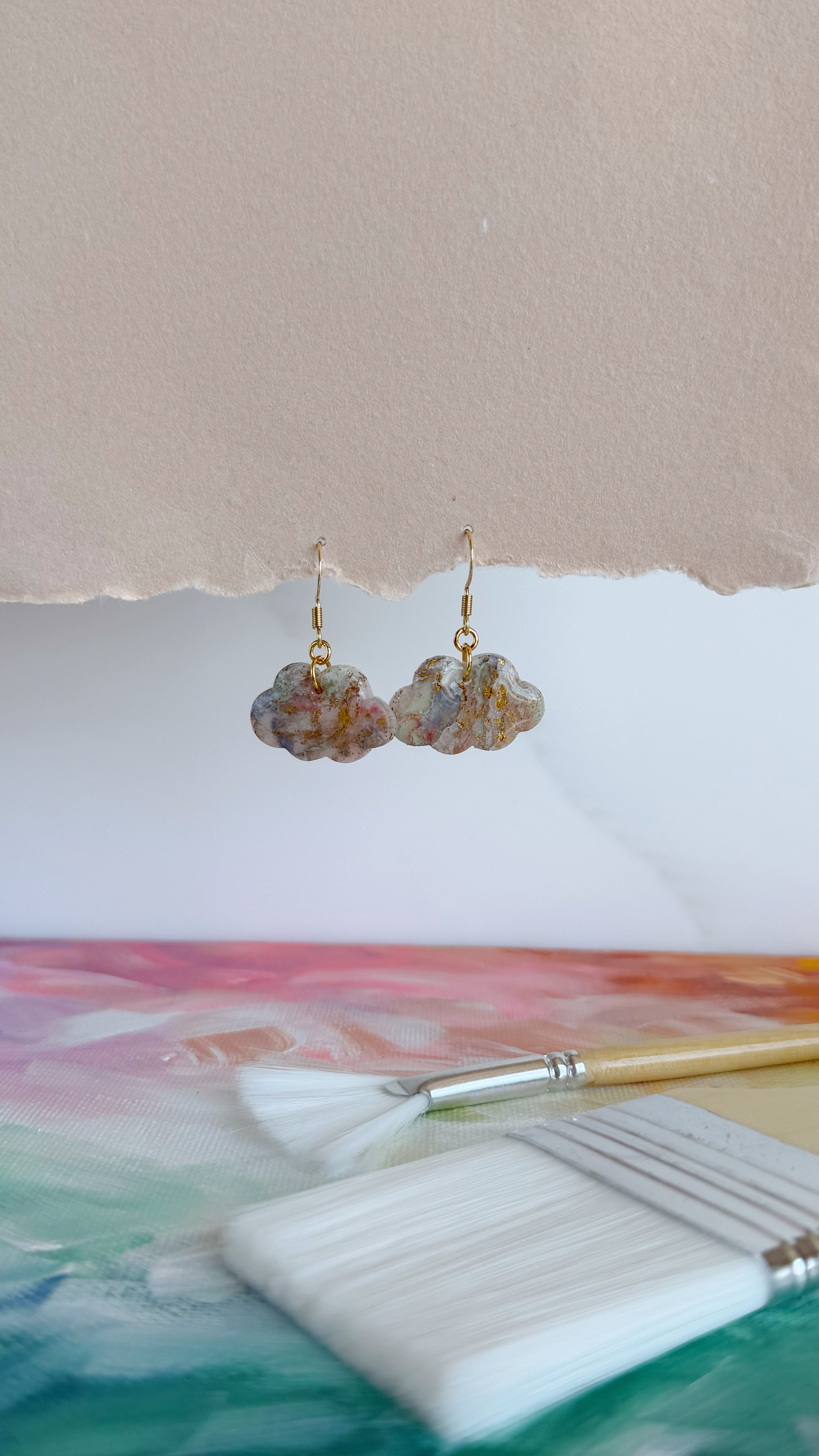 Earrings - Happy Little Cloud