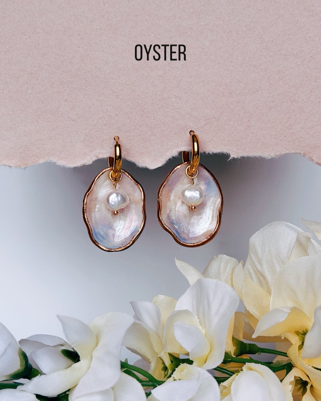 Preorder - Oyster Earrings