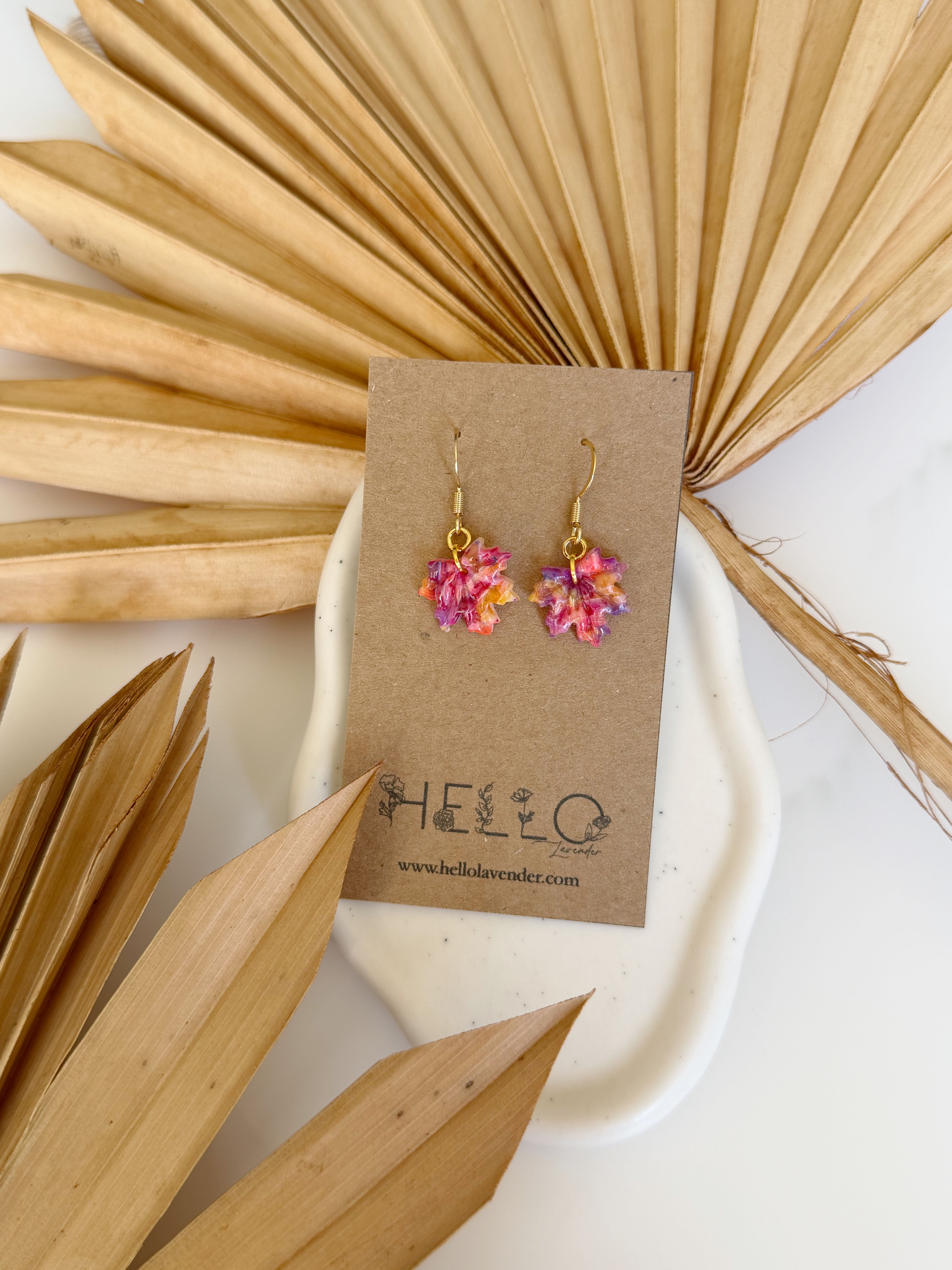 Earrings - Autumn Leaf