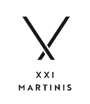 Custom XXI Martinis logo for promotions services
