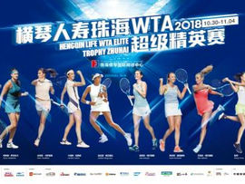 2018橫琴人壽珠海WTA超級精英賽單打陣容出爐
大滿貫冠軍領銜中國金花“薔”式亮相