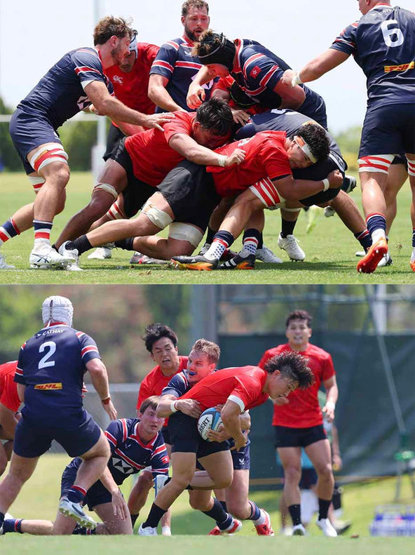中國香港欖球選拔隊完成日本兩場熱身賽事. 雙方各勝一場