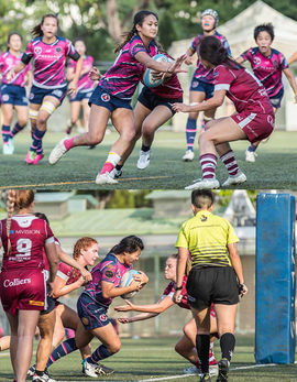 「畢馬威女子欖球超級聯賽」
鳳凰較九龍棋高一著