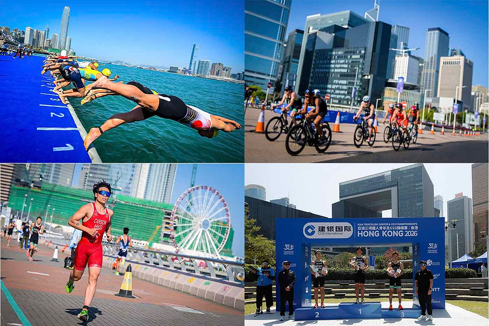 建銀國際亞洲三項鐵人青年及U23錦標賽 - 香港 2026日本首日賽事摘七牌成大戶 混合接力周日上演