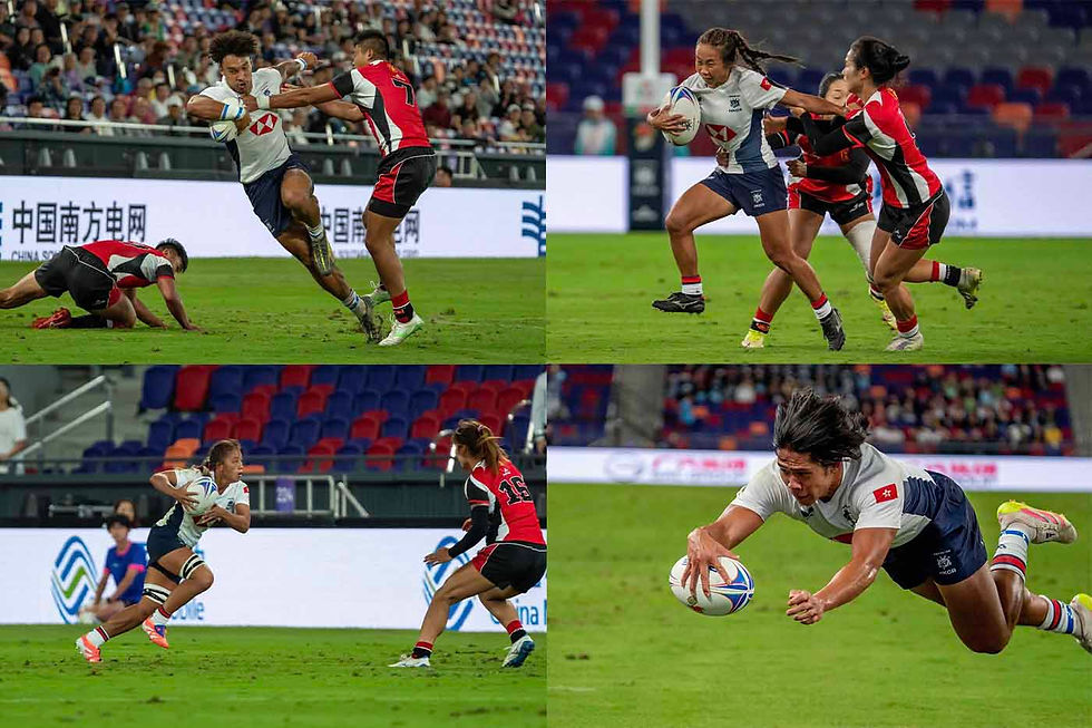 香港七人欖球隊全運會首日賽事表現不俗.  明日爭取小組出線.