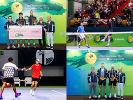 年終網壇壓軸大賽「2025 清水灣冠軍盃」圓滿落幕. 荷蘭球手 David Pel 拍檔中華台北球手何承叡 Ray Ho 奪冠. 全新「一分挑戰賽」 報名費用全數撥捐. 推動青年正向運動發展