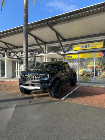 Before Shot of Ford Raptor Ute, in Black