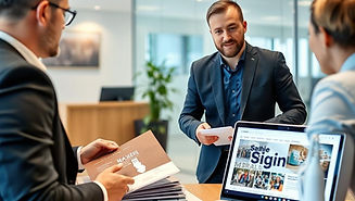 Initial consultation for exterior signage in Auckland office