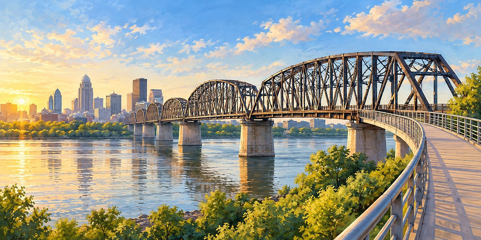Louisville's Big Four Bridge at Dawn.jpg