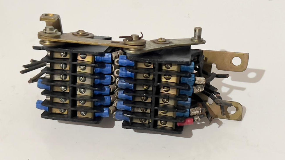 Miniatura: bloco de contato e terminais para contator antigo