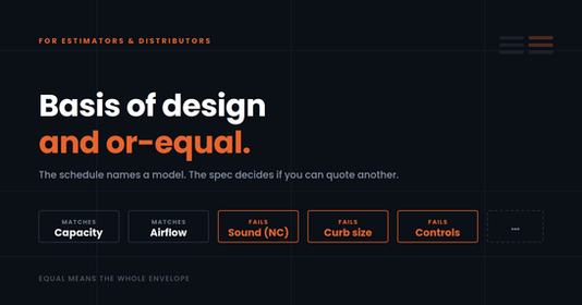 Basis of Design and Or-Equal: What You Can Actually Substitute