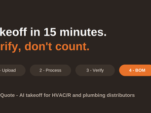 HVAC Takeoff in 15 minutes.