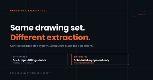 Takeoff Software: Distributors vs. Contractors