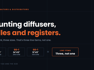 Counting Diffusers, Grilles and Registers