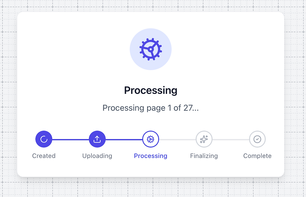 HyperQuote processing an uploaded HVAC drawing set and specification package