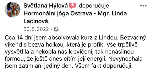 reference hormonální jóga pro ženy videokurz
