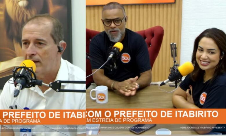 Prefeito de Itabirito aborda obras, saúde e anuncia nova delegacia da mulher na estreia do ‘Terça em Foco’