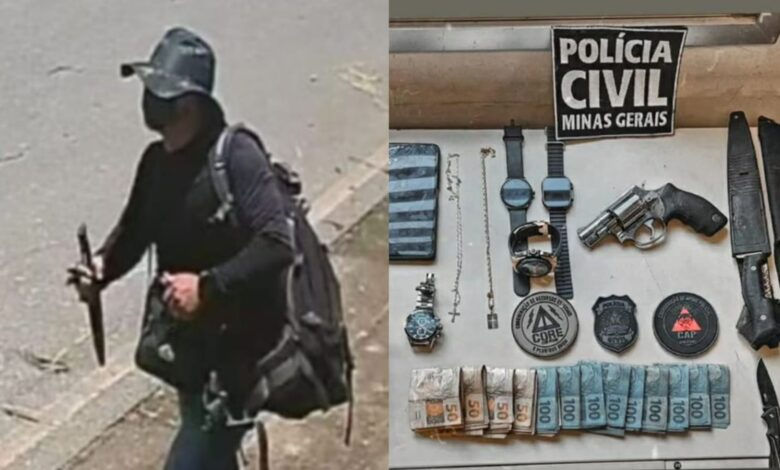 Polícia Civil captura criminoso que aterrorizava Itabirito e recupera itens roubados