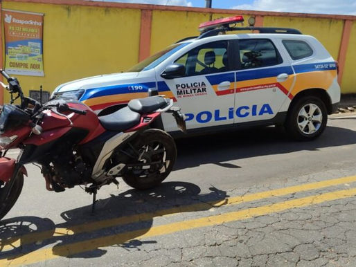 Polícia Militar Recupera Moto Roubada em BH no Bairro Country, em Itabirito